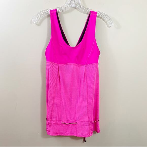 Lululemon Elevate Pink Striped Tank - Picture 2 of 8